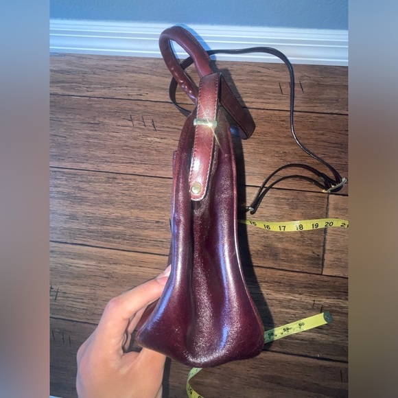 Vintage🤎top handle crossbody bag kiss lock bag leather bag oroton bag - Picture 9 of 16